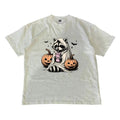 Cute Raccoon Ghost Raccoon Halloween Retro Halloween Spooky Season MW Shirt Menswear Top T-Shirts