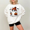 Cute Spooky Coffee Ghost Spooky Season Fall Coffee Lover Shirt Halloween Party Shirt Fall Shirt T-Shirts