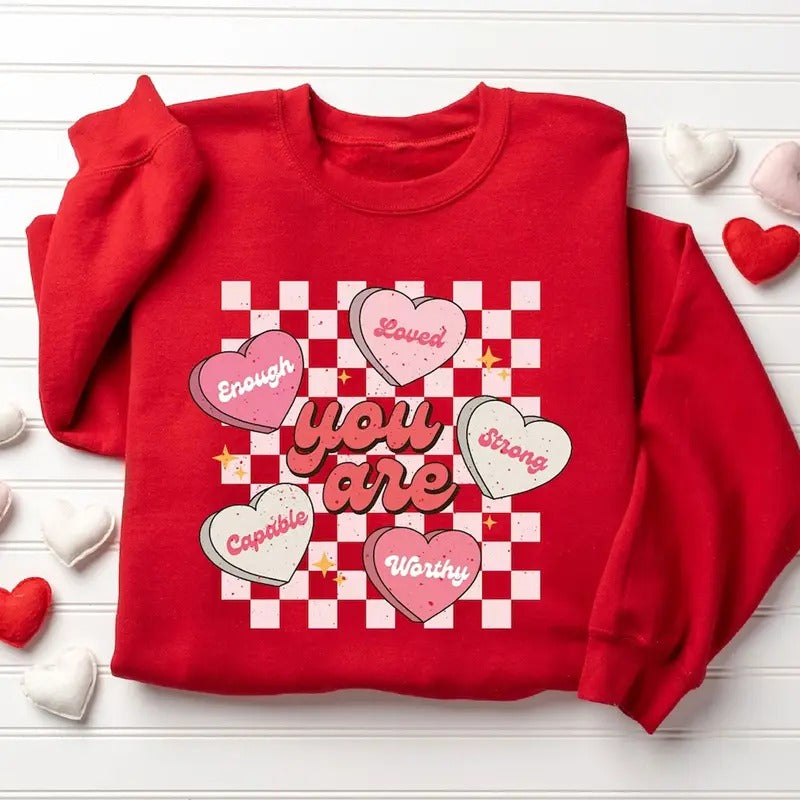 Cute Valentine Retro Heart Love Valentine T-Shirts