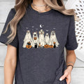 СUte Ghost Dog HalloweenT Shirt Ghost Dog Dog Lovers Halloween Cute Shirt Halloween Dog Spooky Season T-Shirts