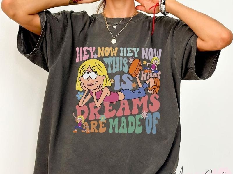 DN Cute Lizzie Mcguire This Is What Dreams Are Made Retro Shirt DN Vacation Trip Shirts Top Womenswear Comfort T-Shirts