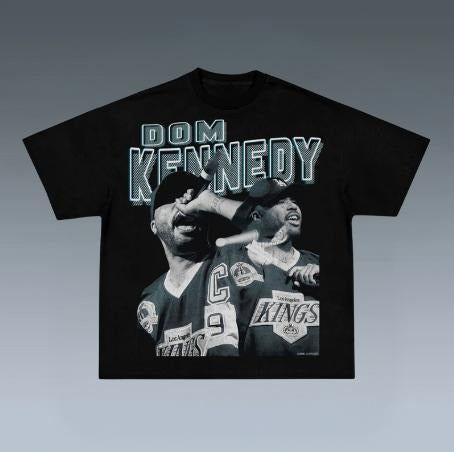 DOM KENNEDY Prints Vintage Rapper Shirt Hip Hop Shirt Rap Music Shirt R&B Shirt Pop Shirt Shirt Him Short Sleeve Shirt Shirt Trending Top Menswear Underwear Streetwear T-Shirts