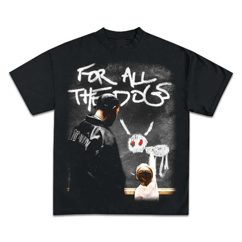 DRAKE ALL DOGS JUMBO BOOTLEG STREETWEAR T-Shirts
