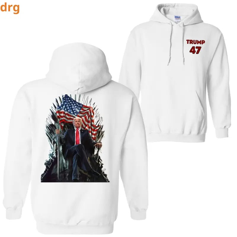 DRG Trummp 47 Iron Throne Patriotic Trummp Supporters T-Shirts