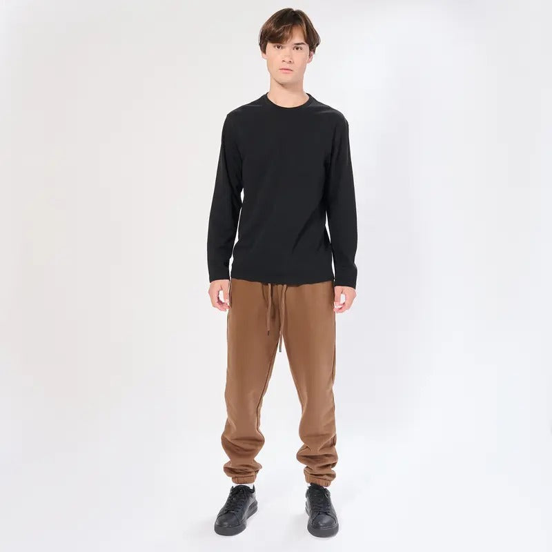 DRI EASE LONG SLEEVES Menswear Top Man Streetwear Plain Dri Ease Cotton Polyester Cotton Face T-Shirts