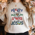 Dance Like Frosty Shine Like Rudolph Give Like Santa Love Like Jesus Cute Shirt Xmas T-Shirts
