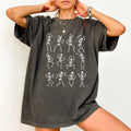 Dancing Skeleton Funny Skeletons Dancing Funny Halloween Unhinged Shirt Funny Shirts Halloween Spooky Season Mama Shirt Comfy Fabric Tops Womenswear Cotton Fabric Relaxed Fit Chic T-Shirts