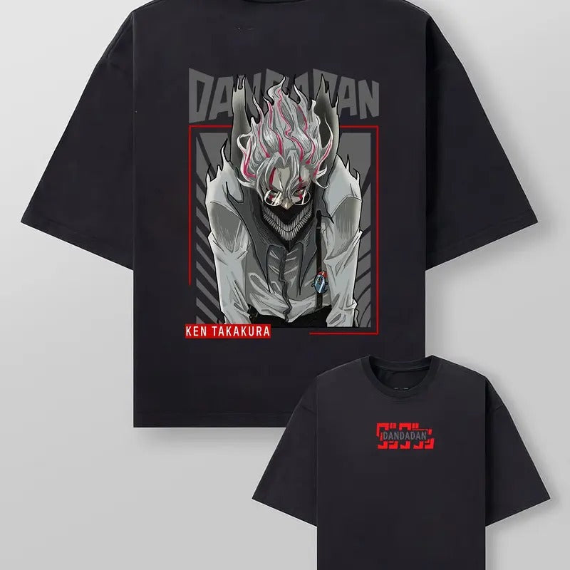 Dandadan Double Side Dan Da Dan Japanese Match Sneaker Dandadan Anime Fan T-Shirts