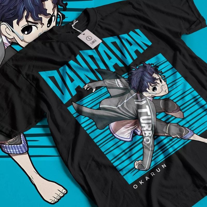 Dandadan Okarun Momo Shirt Anime Manga Anime Fan All Sizes T-Shirts