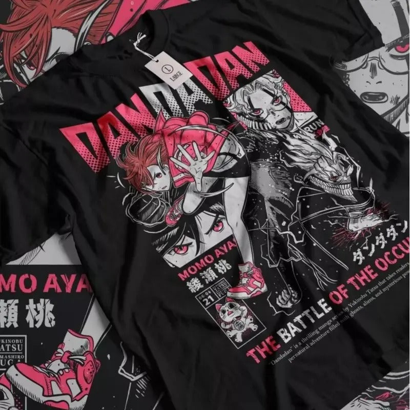Dandadan Okarun Okarun Momo Ayase Anime Japanese Cute Teestyle{N002}2 T-Shirts