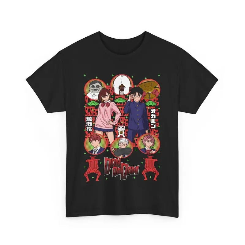 Dandadan Okarun Momo Ayase Okarun Anime Shirt All Size Vintage Classic Everyone Cool T-Shirts