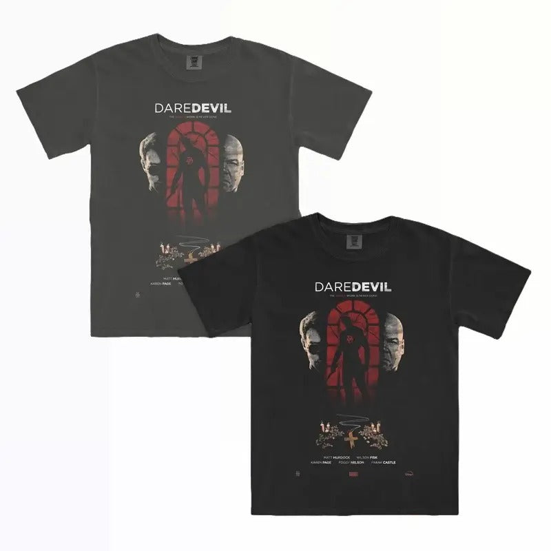 Dar3d3vil Shirt B0rn Again Matt0 Murdock0 Shirt Dar3d3vil W1lson F1sk Sp1der0 Man Great Fans T-Shirts