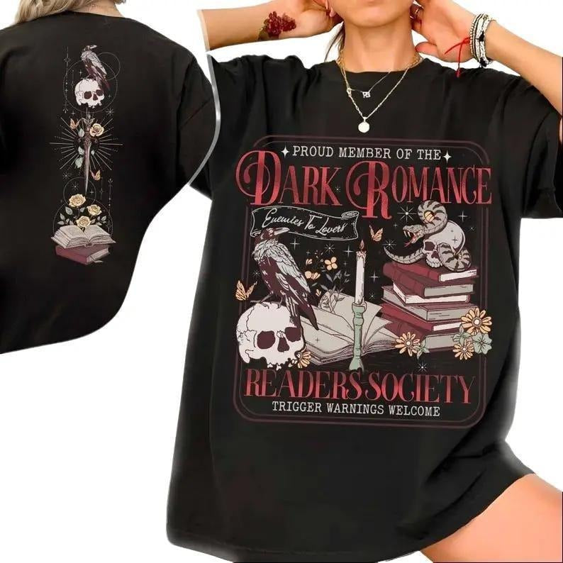 Dark Romance Book Club Shirt Good Read Dark Romance Shirt Dark Romance Era Book Lover Haunting Adeline Shirt T-Shirts