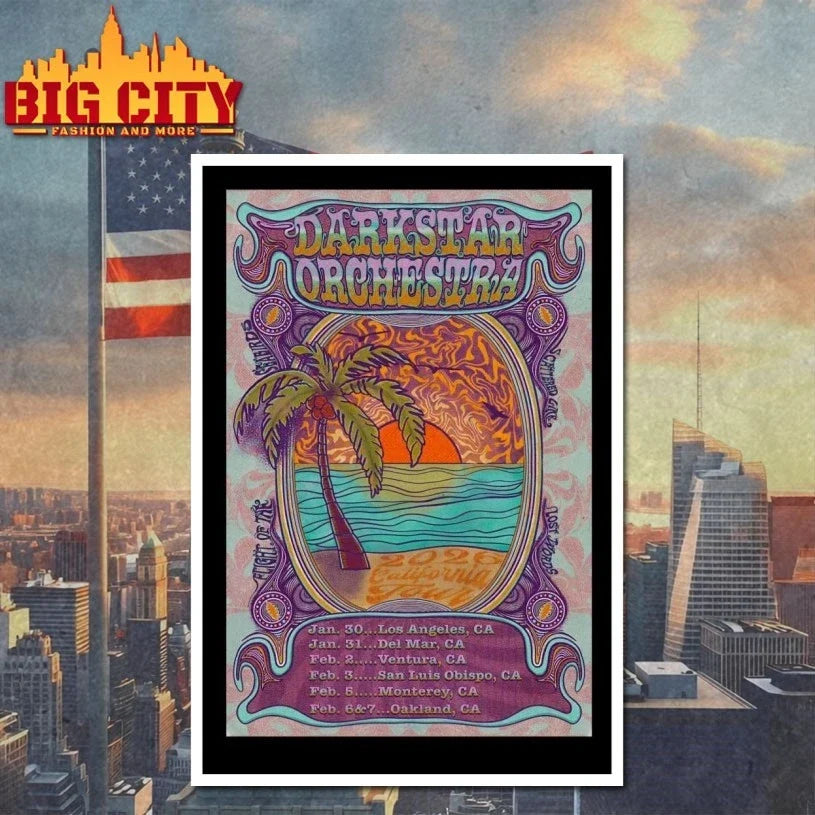 Dark Star Orchestra Tour 2026 California Poster t-shirt