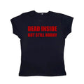 Dead Inside But Still Horny Baby Retro Gothic Streetwear Shirt Casual Punk Streetwear Grunge Y2k Clothes Gothic Emo Girl Fitted T-Shirts