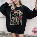Dead Inside Skeleton Coffee Lover Sarcastic Coffee Shirt Merry Cotton Fabric T-Shirts