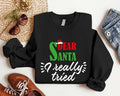 Dear Santa I Really Tired Funny 2023 Winter Funny Saying X Mas Party T-Shirts
