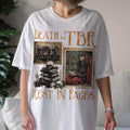 Death TBR Shirt Rest Pages Shirt Bookworm Shirt Funny Bookish Shirt Halloween Shirt Skeleton Literature Shirt T-Shirts