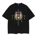 Death Note "Light Yagami" Heavyweight Vintage 100% Cotton Anime Menswear Top Casual Streetwear Black Baggy Tropical T-Shirts