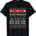 Deck Halls Beta Blockers Nurse Ugly Xmas T-Shirts