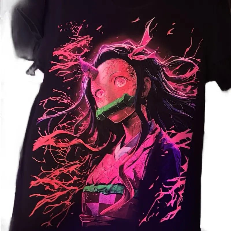 Demon Womenswear Top Unique Character Electric Elements T-Shirts