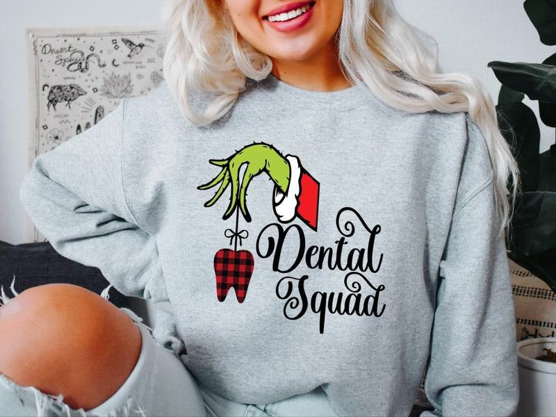 Dental Squad Funny Dental Assistant X Mas Matching Dentist Student Dental Office T-Shirts