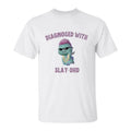 Diagnosed Slay Heavy Cotton Bibble Shirt T Shirt Man Top Menswear Underwear Human Streetwear T-Shirts