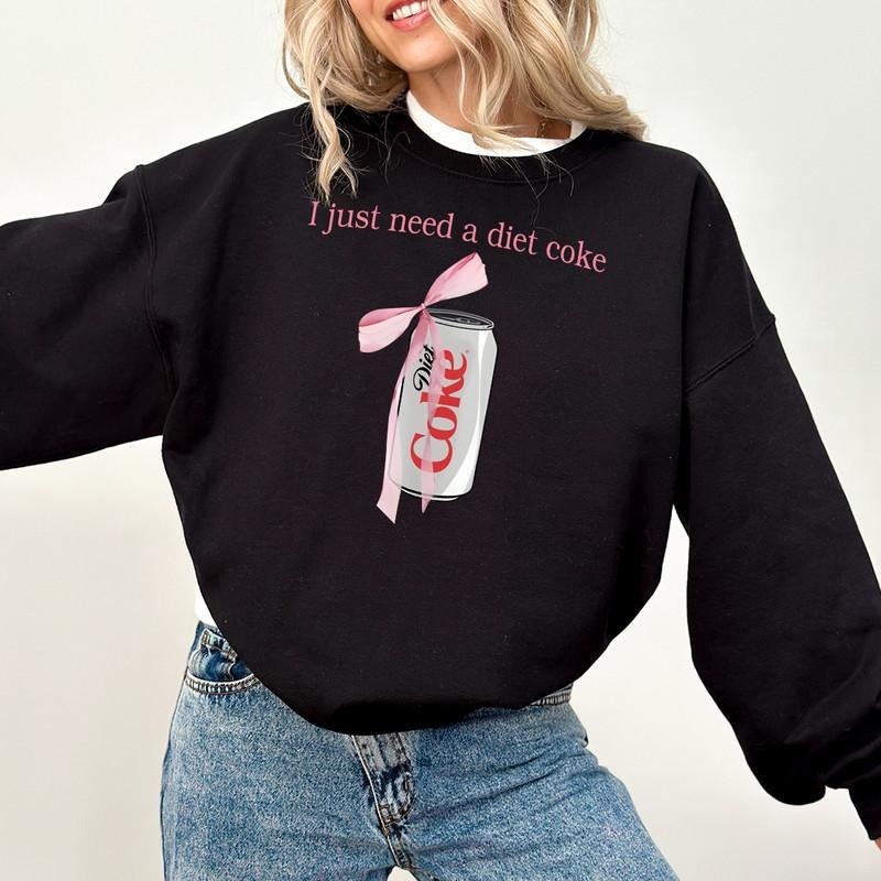 Diet Coke Diet Coke Humor Crew Neck Til Death Humor Girlfriend Diet Coke T-Shirts