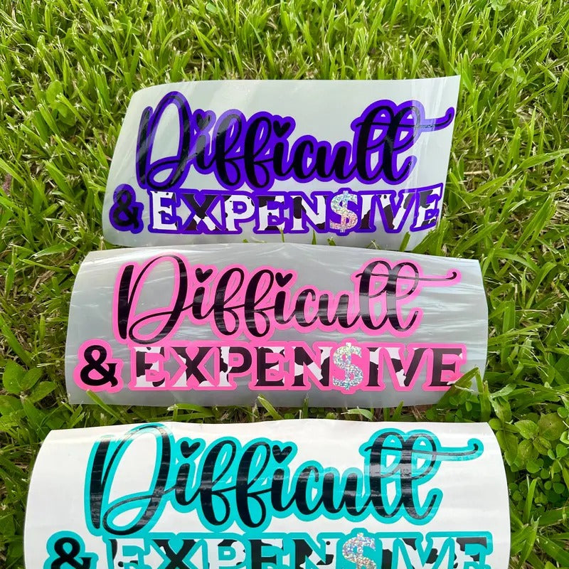 Difficult & Expen$Ive Decal Cowprint Print T-Shirts