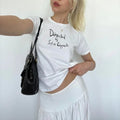 Directed Sofia Coppola Handwriting Coquette Baby Collar T-Shirts