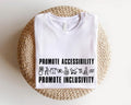Disability Awareness Shirt Promote Accessibility Promote Inclusivity Chronic Illness Shirt Accessibility Rights Short Sleeve T-Shirts