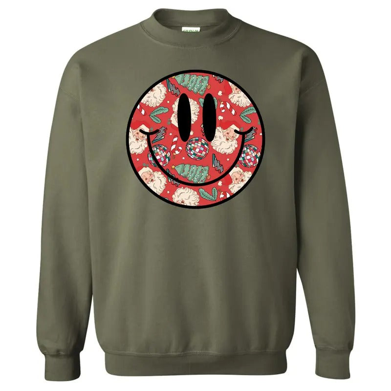 Disco Santa Happy Face 'NLB' T-Shirts