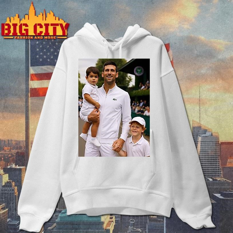 Djokovic alcaraz and jannik australian open shirt