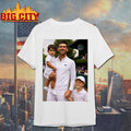 Djokovic alcaraz and jannik australian open shirt