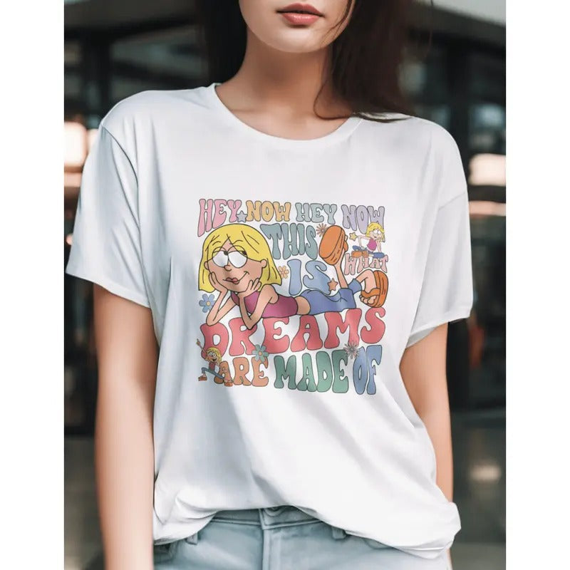 Dney Cute Lizzie Mcguire Shirt Shirt Shirt Funny Teeshirt Summer Cool Female Shirt Cute Shirt Meme Shirt Summer T-Shirts