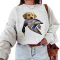 Dog Hunting Mallard Duck Hello Hunting Season Nature Animal Lover Cotton Womenswear Day T-Shirts