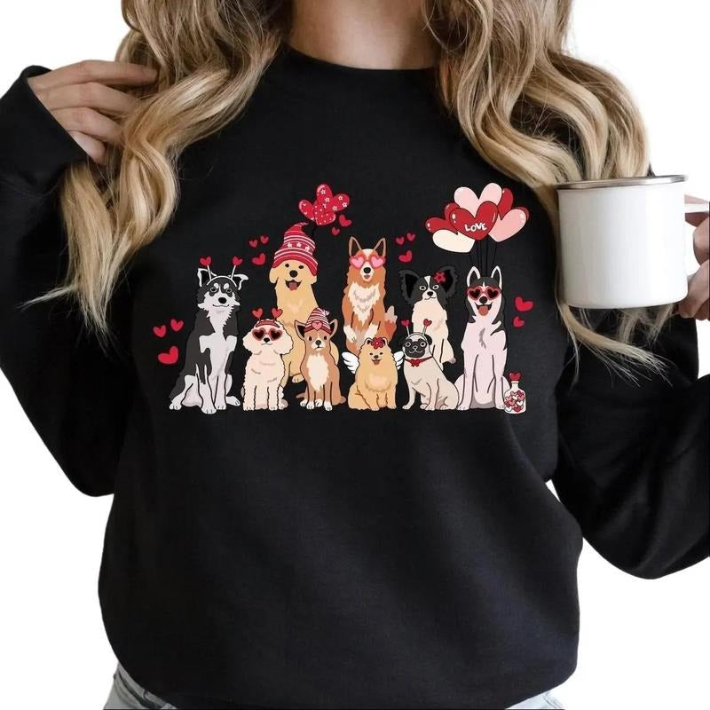 Dog Mama Valentine Dog T-Shirts