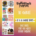 Dog Mom DTF Transfer Gang Sheet 22 X 60 T-Shirts