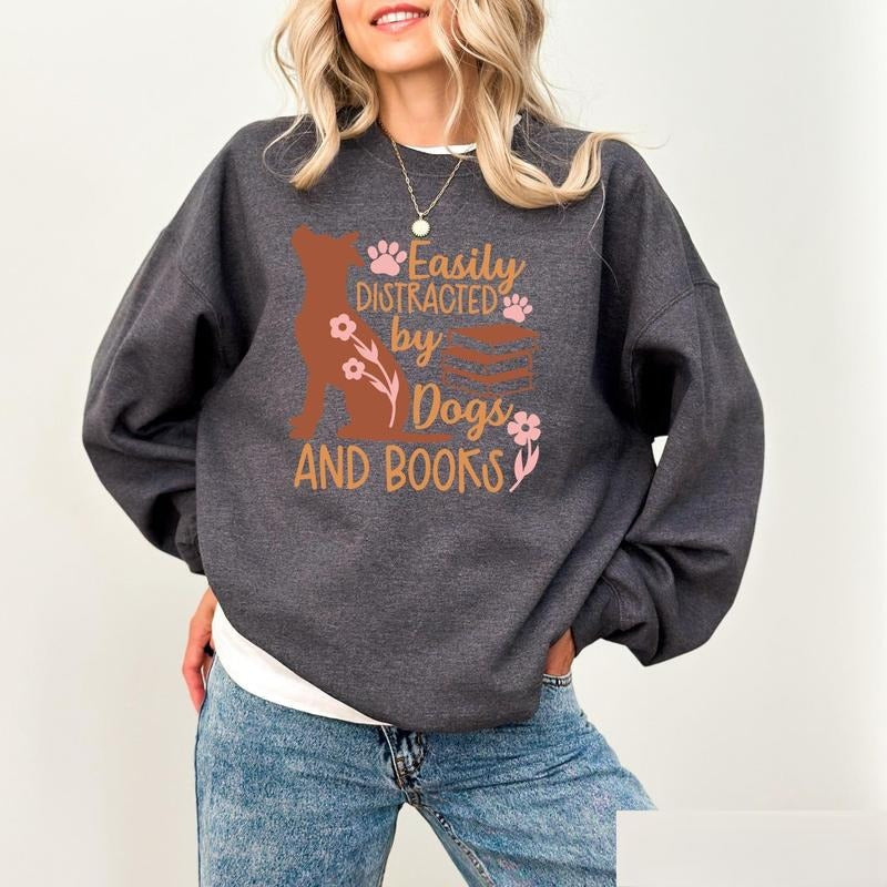 Dogs Books Read Book Bookish Reading Book Lover Librarian Book Lover SLQ37 T-Shirts