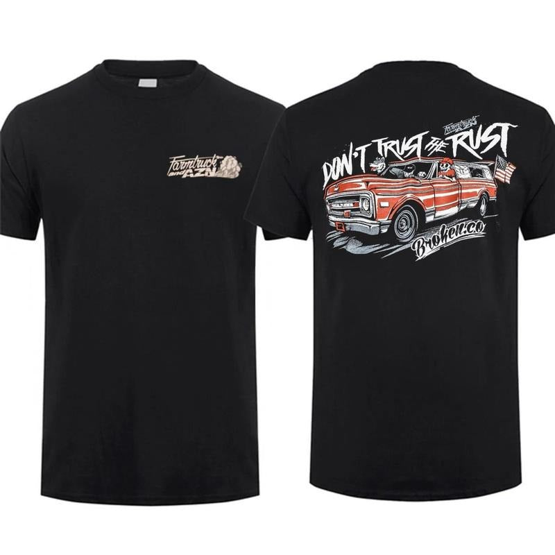 Don'T Trust Rust Farmtruck Farm Truck Dad Top Menswear T-Shirts