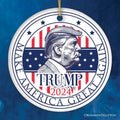 Donald Trump 2024 Presidential Election Ceramic Ornament Make America Great Again T-Shirts