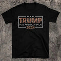 Donald Trump 2024 Take America Back Leopard Print Donald Trump President 2024 Election Politics Cotton T-Shirts