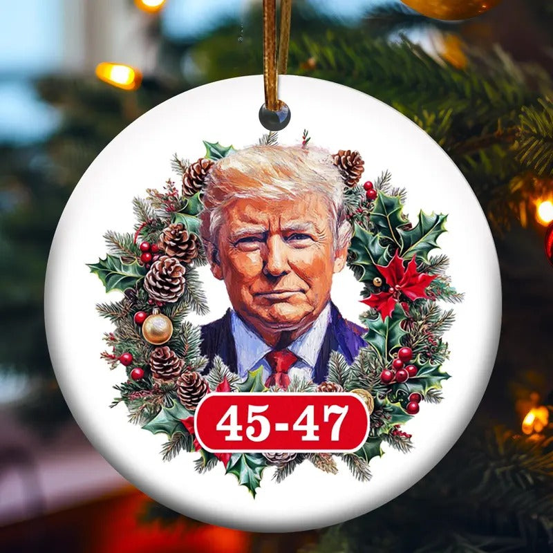 Donald Trump Ornament American Pride Ceramic Stone Ornament Keepsake T-Shirts
