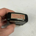 Donald Trump Lives Here Stamp Black Red Text Collecting Displaying T-Shirts