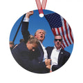 Donald Trump Viral Photo Keepsake Ornament Fight Fight Fight Back Print Patriotic Themed Keepsake Ornament Decor T-Shirts