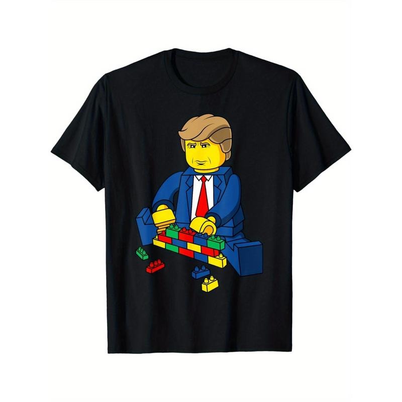 Donald Trump Building Wall Made USA T-Shirts