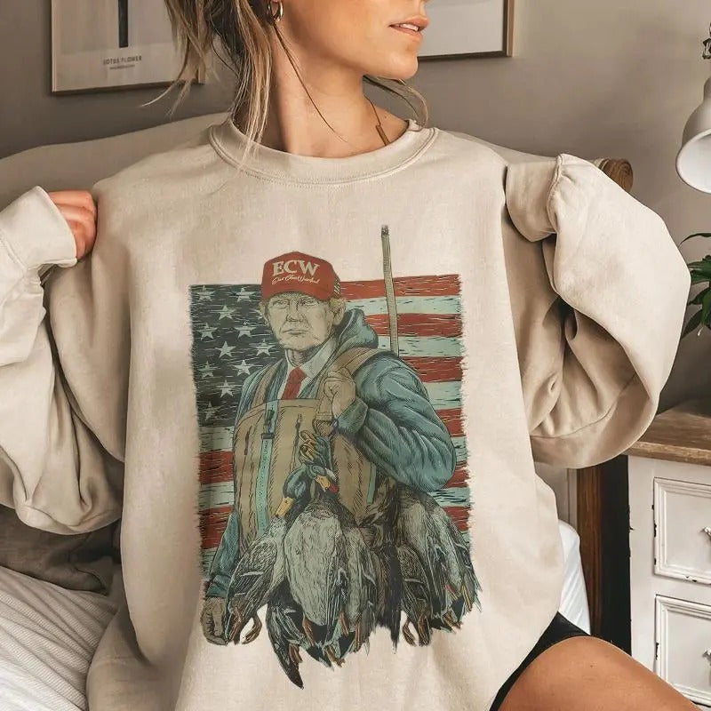 Donald.T Stacks Ducks Retro Hunting T-Shirts