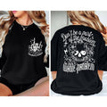 Dont Be Part Problem Be Whole Problem Two Sides Skeleton Skull Woman Sarcastic Mom Shirt T-Shirts