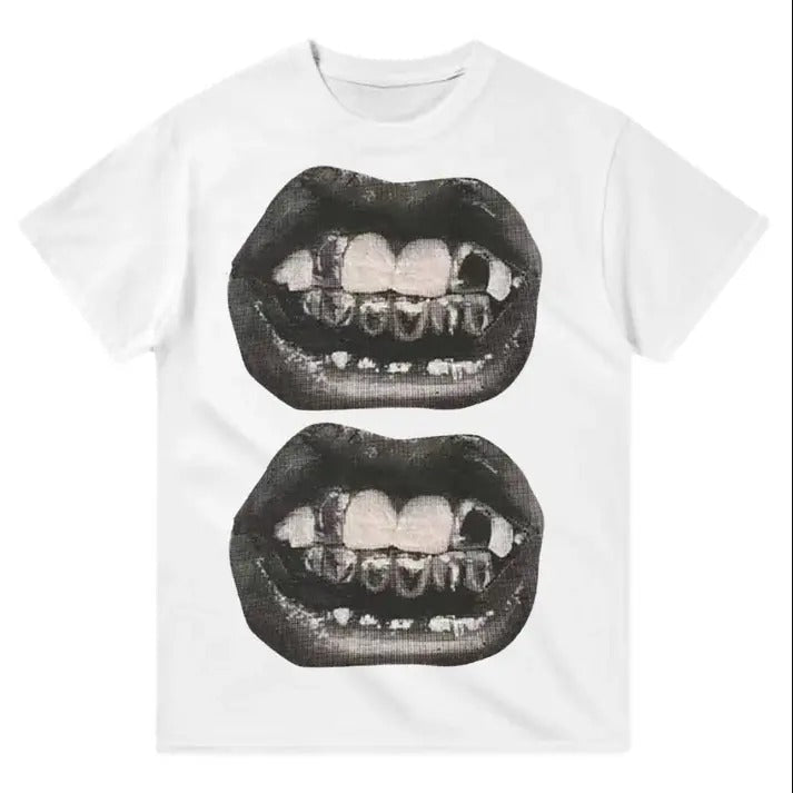 Double Grillz Menswear Top Underwear Underwear Cotton Streetwear Tropical T-Shirts