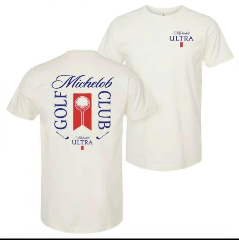 Double Sides Printed Michelob Golf Club Michelob Ultra Fabric Cotton T-Shirts